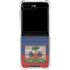 Haiti Flag Dark Wood Galaxy Z Flip6 Clear Case